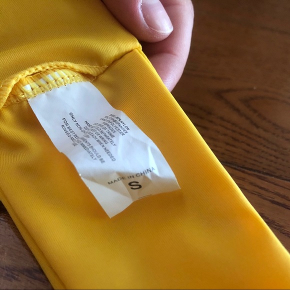 Yellow Zaful Bikini top, Size small - Picture 3 of 4